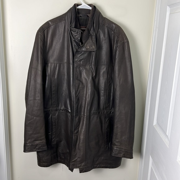 Danier Leather Boyfriend Oversized Biker Outerwear Jacket Size XL - Picture 13 of 13